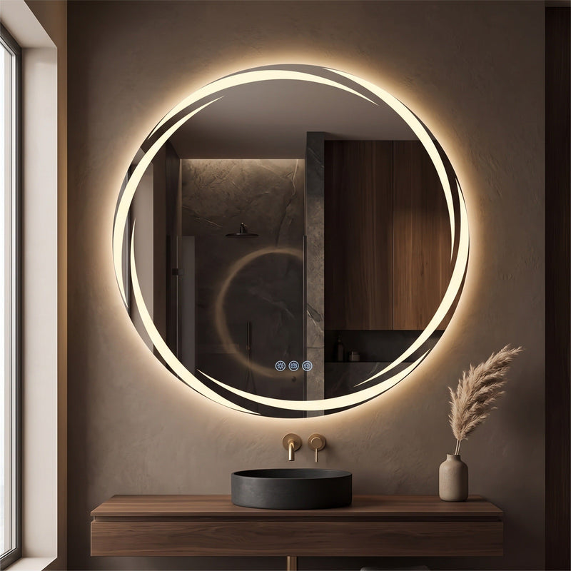Miroirs LED ronds Lumiroir