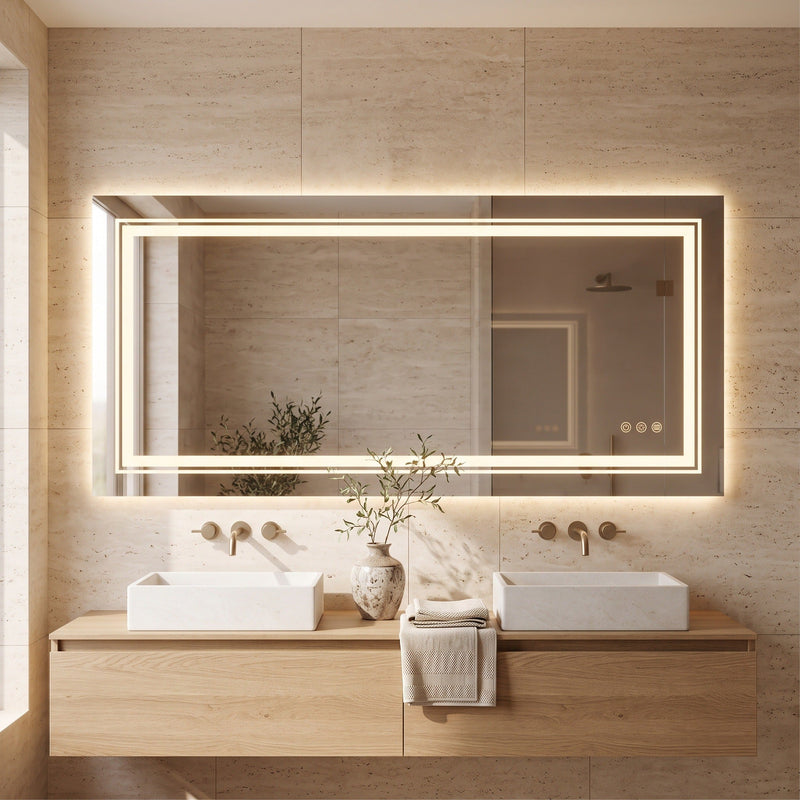 Miroirs LED rectangulaires Lumiroir